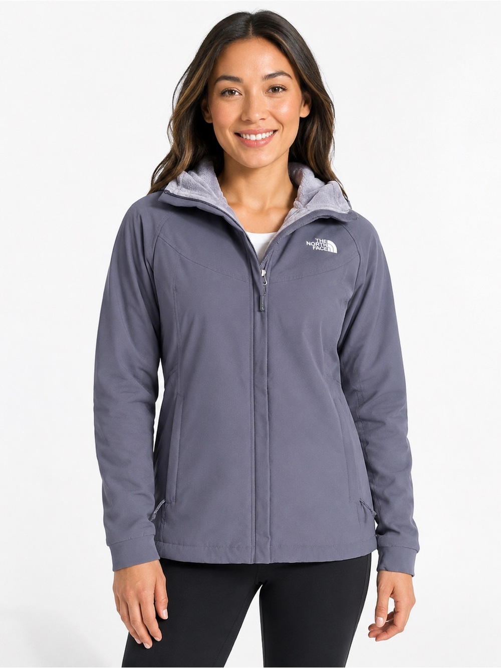 The North Face Shelbe Raschel WindWall Hoodie Gray Jacket Size Medium